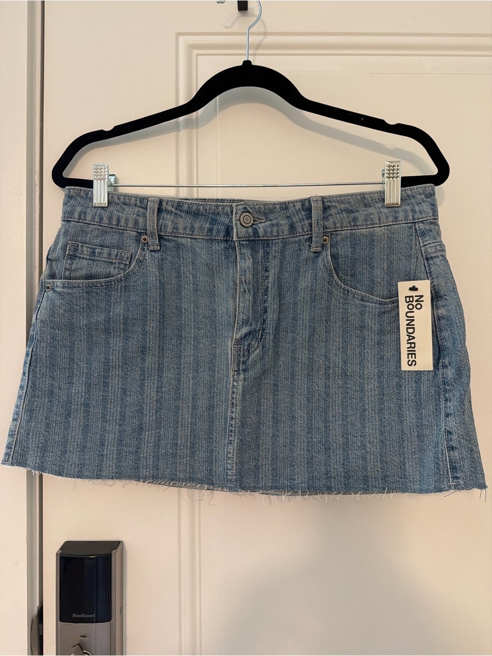 No Boundaries Denim Mini Skirt
